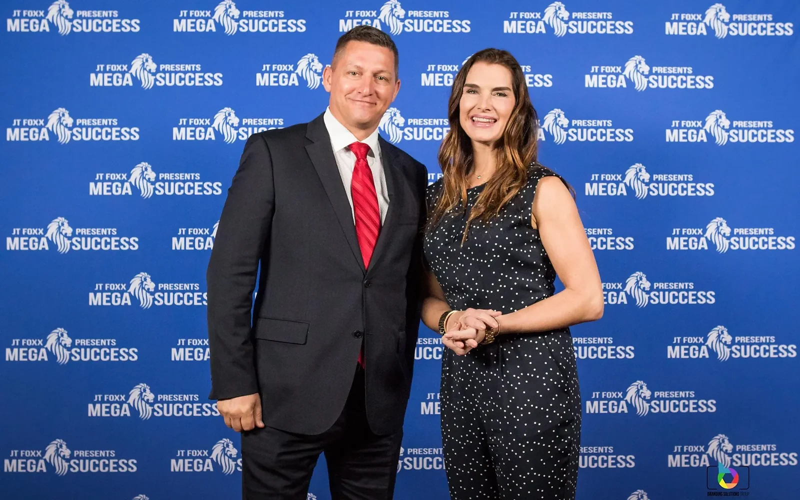 Alexander Erber with Brooke Shields at an earlier Mega Success event.
